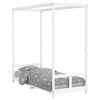 vidaXL Estrutura de cama infantil 80x200 cm pinho maci&ccedil;o branco