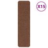 vidaXL Tapetes Antiderrapantes para Escadas 15 unid. 75 x 20 cm