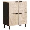 vidaXL Buffet Acabamento em Wash Branco 60 x 33 x 75 cm