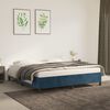 vidaXL Estrutura de cama sem colch&atilde;o 160x200 cm veludo azul-escuro