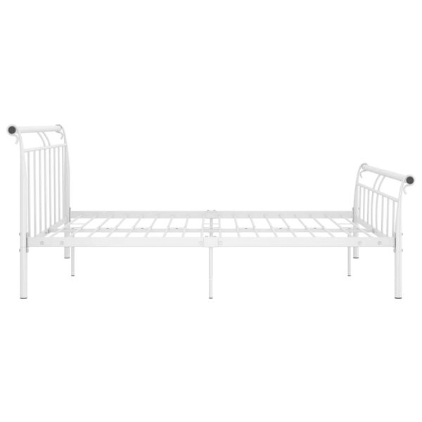 vidaXL Estrutura de cama 160x200 cm metal branco