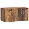 vidaXL Gabinete de TV de Parede Madeira antiga 59,5 x 31 x 30 cm