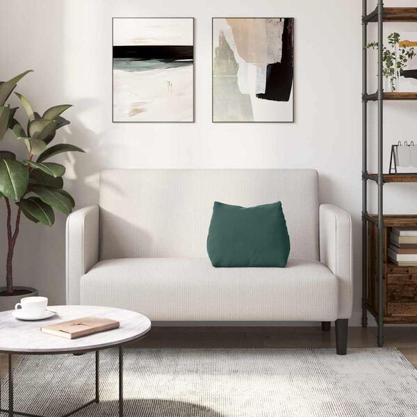 vidaXL Travesseiro para Costas Verde Escuro 45 x 20 x 35 cm