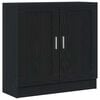 vidaXL Gabinete de Livros 3 n&iacute;veis 82,5 x 30,5 x 80 cm Carvalho Preto