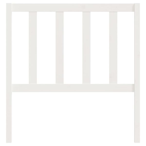vidaXL Cabeceira de cama 81x4x100 cm pinho maciço branco