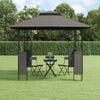 vidaXL Gazebo com telhado 300x300x270 cm a&ccedil;o antracite