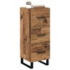 vidaXL Buffet com gaveta Madeira Antiga 34,5 x 34 x 90 cm