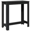 vidaXL Mesa de bar 102x50x103,5 cm derivados de madeira preto