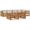 vidaXL Conjunto de Sof&aacute;s para Exterior 7 pcs Natural