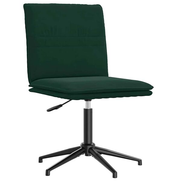 vidaXL Cadeiras de jantar 2 pcs veludo verde-escuro