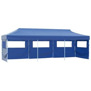 vidaXL Tenda para festas pop-up dobr&aacute;vel c/ 5 paredes 3x9 m azul