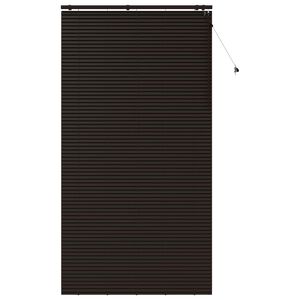 vidaXL Cortina Veneziana Marrom Escuro 135 x 250 cm 35 mm