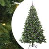 vidaXL &Aacute;rvore de Natal Artificial com 300 LEDs Verde 210 cm PE e PVC