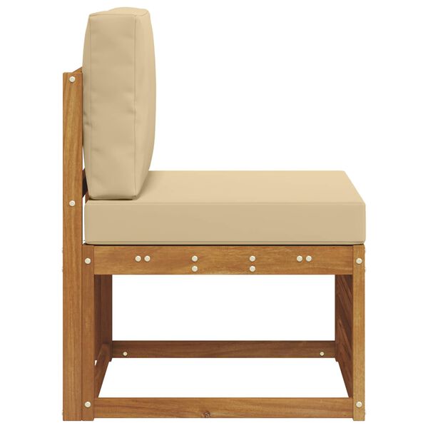 vidaXL Sof&aacute; M&eacute;dio Externo Madeira S&oacute;lida de Ac&aacute;cia Natural