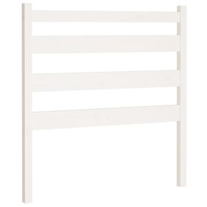 vidaXL Cabeceira de cama 96x4x100 cm pinho maci&ccedil;o branco