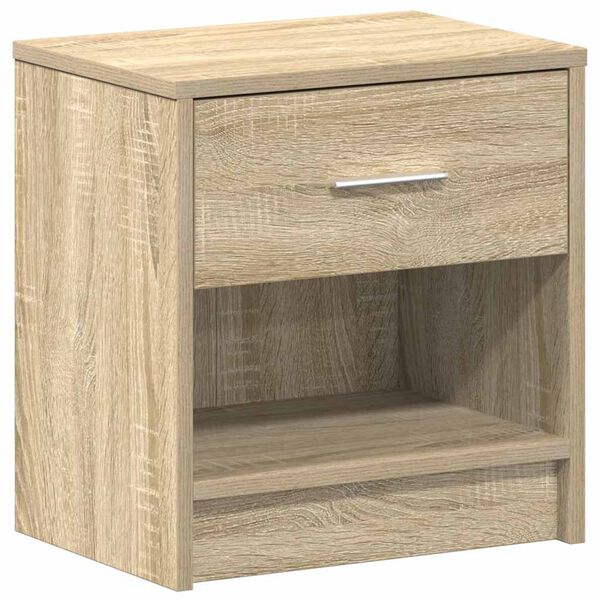 vidaXL Mesa de cabeceira com gaveta 39x28x41 cm carvalho sonoma