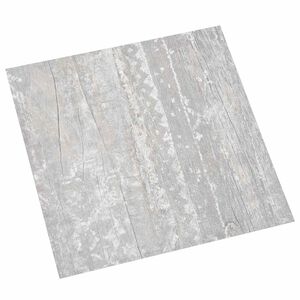 vidaXL Pranchas de Piso Autoadesivo Cinzento 30,5 x 30,5 cm 20 unid.