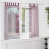 vidaXL Cortinas de voile com laços 2 pcs roxo 140x175 cm