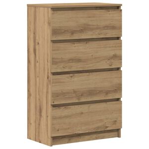 vidaXL Aparador 60x35x98,5 cm derivados madeira cor carvalho artisiano