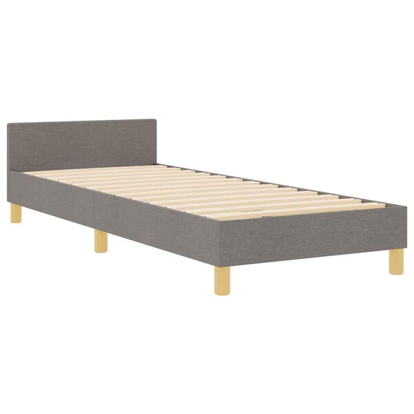 vidaXL Estrutura da Cama Cinzento-acastanhado 80 x 200 cm tecido