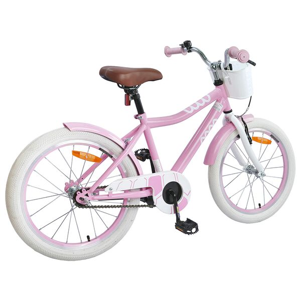 vidaXL Bicicleta Infantil 20 Polegadas para 6-11 Anos Rosa Claro