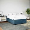 vidaXL Estrutura de cama 140x200 cm veludo azul