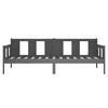 vidaXL Sofá-cama 80x200 cm madeira de pinho maciça cinzento