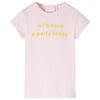 T-shirt de crian&ccedil;a rosa-suave 140