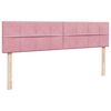 vidaXL Estrutura de cama otomana com colch&otilde;es 160x200 cm veludo rosa