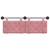 vidaXL Cabeceira Suspensa Rosa 150 x 55 x 5 cm Veludo