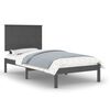 vidaXL Estrutura cama solteiro 90x200 cm pinho maci&ccedil;o cinzento
