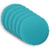 vidaXL Capa almofada 6 pcs HEERLEN Turquesa &Oslash; 30 cm Poli&eacute;ster
