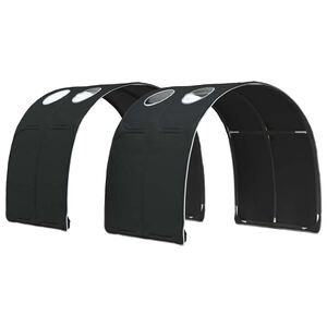 vidaXL T&uacute;nel de Cama 2 unid. Preto Poli&eacute;ster