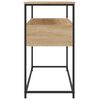 vidaXL Mesa consola 100x40x75 cm derivados de madeira carvalho sonoma