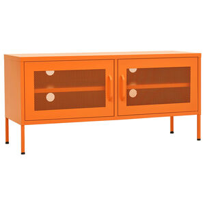 vidaXL M&oacute;vel de TV a&ccedil;o 105x35x50 cm laranja