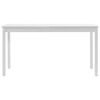 vidaXL Mesa de jantar 140x70x73 cm madeira de pinho branco