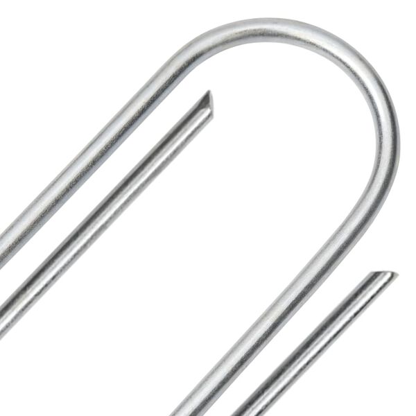 vidaXL Cavilhas de terra em forma de U 25pcs 15x3,5 cm aço galvanizado