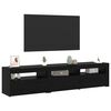 vidaXL Gabinete para TV 2 pcs Carvalho Preto 180 x 35 x 40 cm