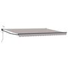 vidaXL Toldo Retr&aacute;til El&eacute;trico Cinzento-claro 5 x 3 m