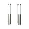 vidaXL Candeeiros de parede para exterior 2 pcs a&ccedil;o inoxid&aacute;vel