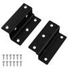 vidaXL Dobradi&ccedil;a 2 pcs Preto 38 x 17 x 60 mm Ferro