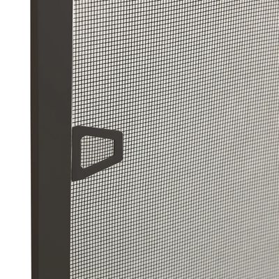 vidaXL Tela anti-insetos para janelas 100x120 cm antracite