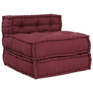 vidaXL Unidade de sof&aacute; modular 70x70x54 cm tecido castanho