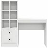 vidaXL Mesa com gaveta 2 pcs Branco