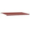 vidaXL Toldo retr&aacute;til laranja e castanho 600 &times; 350 cm