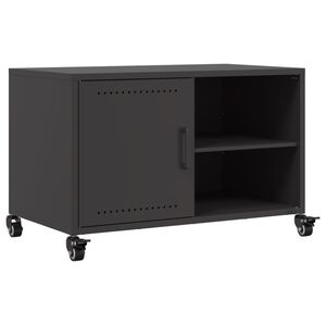 vidaXL M&oacute;vel de TV 68x39x43,5 cm a&ccedil;o preto