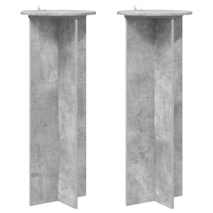 vidaXL Suporte para Plantas 2 unid. Cinzento Cimento &Oslash;40 x 100 cm