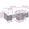 vidaXL Conjunto de Sof&aacute; de Jardim com almofada 8 pcs Cinzento-claro