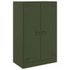 vidaXL Aparador 67x39x107 cm a&ccedil;o verde azeitona