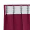 vidaXL Cortinas Blackout com Argolas 2 pcs Vinho Vermelho 260 x 140 cm
